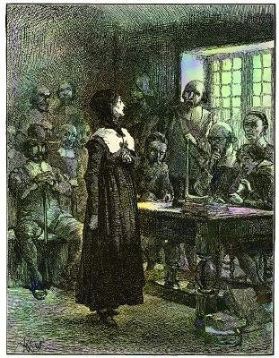 Edwin Austin Abbey Anne Hutchinson on Trial china oil painting image